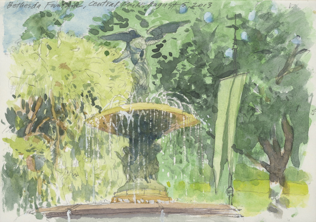 Besthesda Fountain | New York Central Park Paintings | John Thompson Paintings
