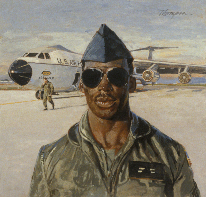 Body Guard | USAF Afghan Freedom Fighters Paintings | John Thompson Paintings