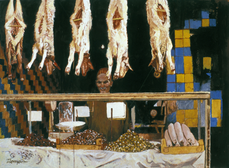 Butcher | Morocco Paintings | John Thompson Paintings