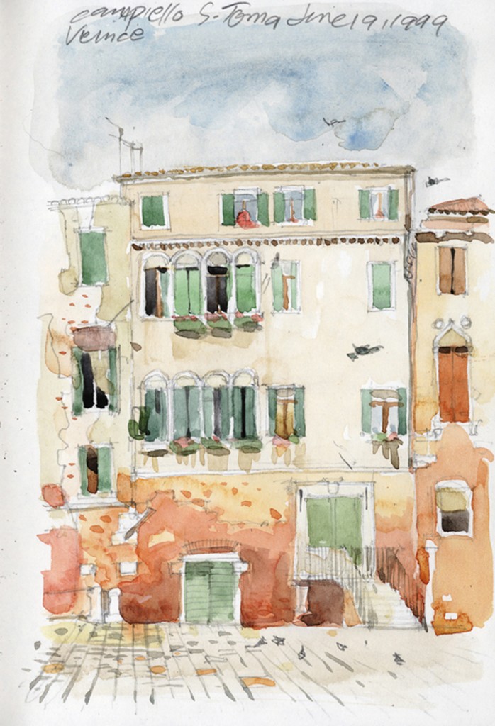 Campiello S.Toma, Venice, Italy | Watercolor Paintings | John Thompson Paintings