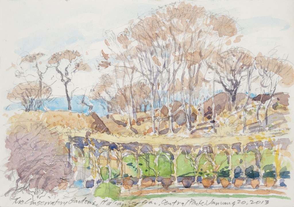 Conservatory Gardens | New York Central Park Paintings | John Thompson Paintings