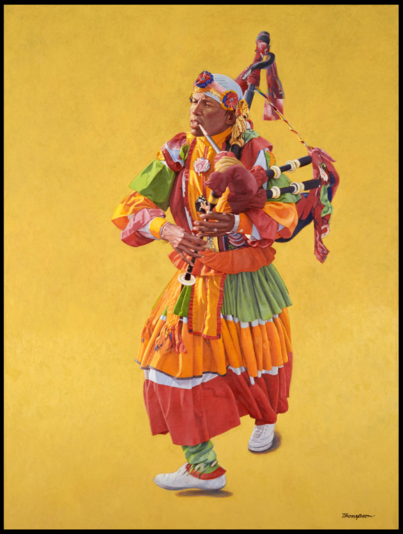 Dancing Musician | India Paintings | John Thompson Paintings