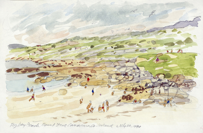 Dog Day Beach, Connemara | Ireland Paintings | John Thompson Paintings