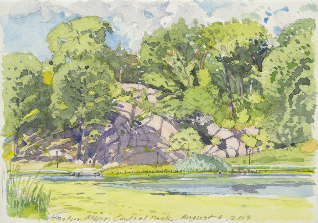 Harlem Meer | New York Central Park Paintings | John Thompson Paintings