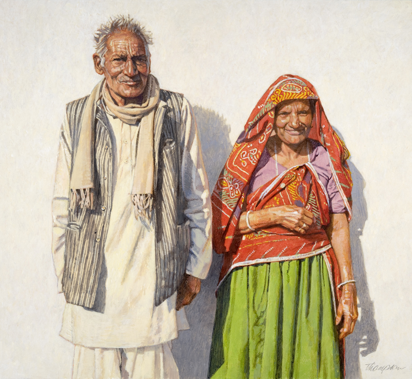 Husband & Wife – Kajra | Portrait Paintings | John Thompson Paintings