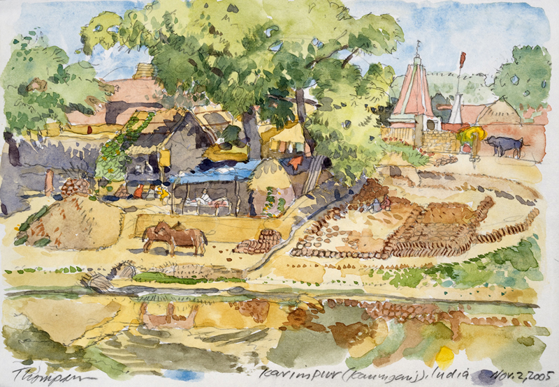 Karimpur | Watercolor Paintings | John Thompson Paintings