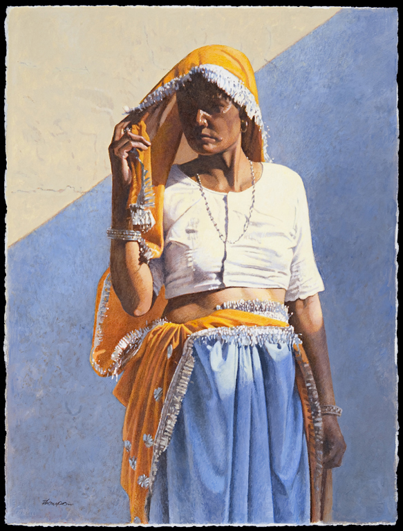 Lady from Kajra | India Paintings | John Thompson Paintings