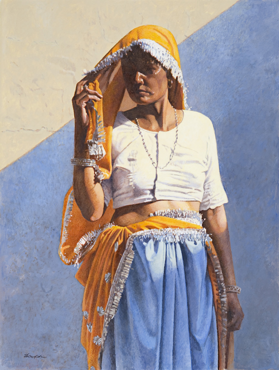 Lady from Kajra | Portrait Paintings | John Thompson Paintings