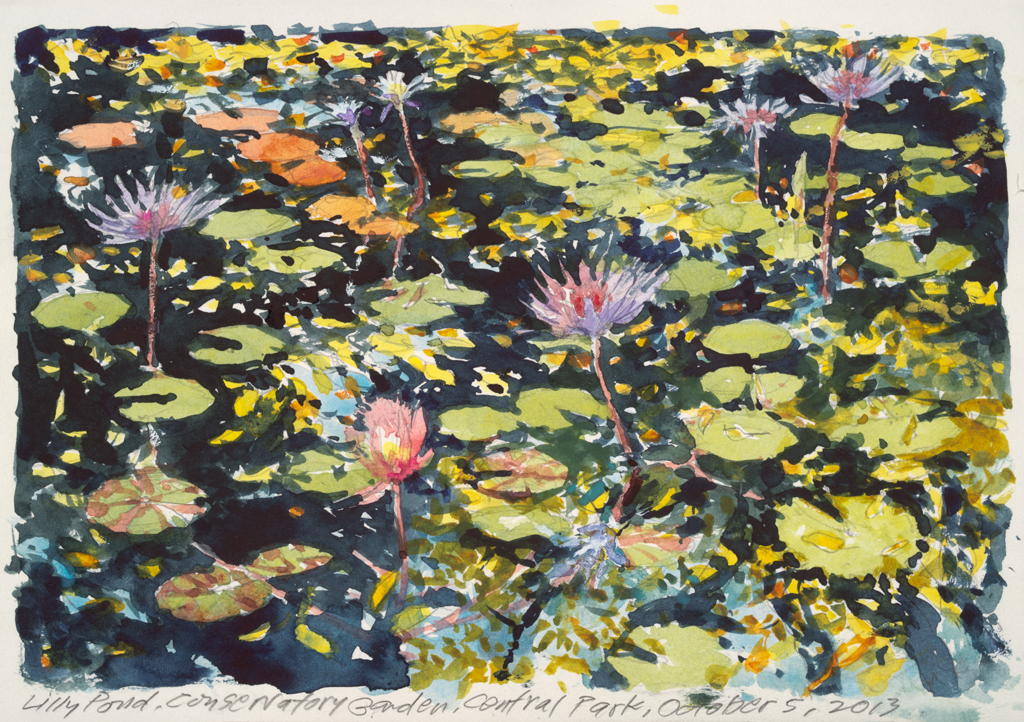 Lily Pond | New York Central Park Paintings | John Thompson Paintings