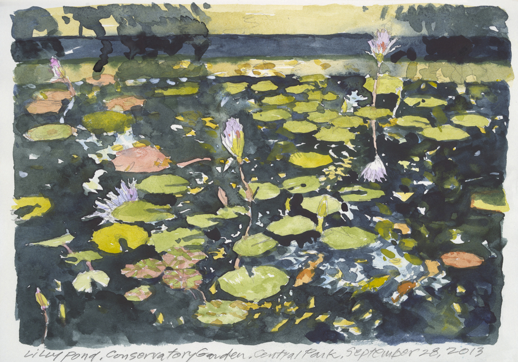 Lily Pond | New York Central Park Paintings | John Thompson Paintings