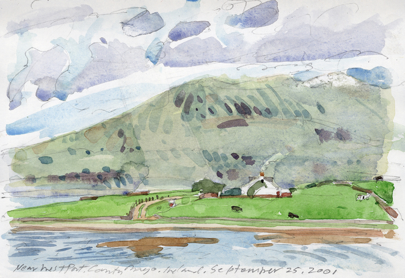 Near Westport, Ireland | Watercolor Paintings | John Thompson Paintings