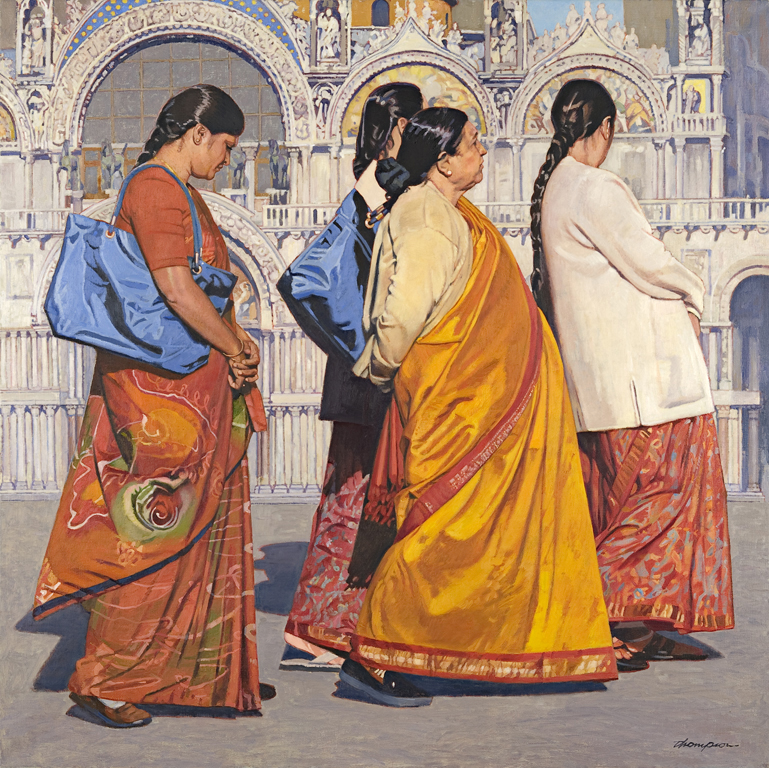 Sightseers from the East | Italy Paintings | John Thompson Paintings