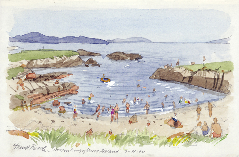 Strand Beach, Ring of Kerry | Ireland Paintings | John Thompson Paintings