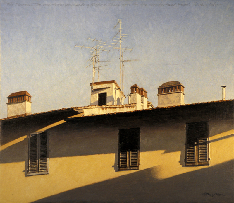 View from the Other Side of the Bed | Italy Paintings | John Thompson Paintings