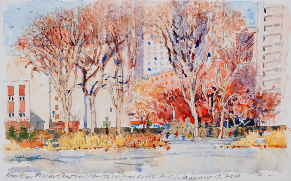 Harlem Meer | New York Central Park Paintings | John Thompson Paintings