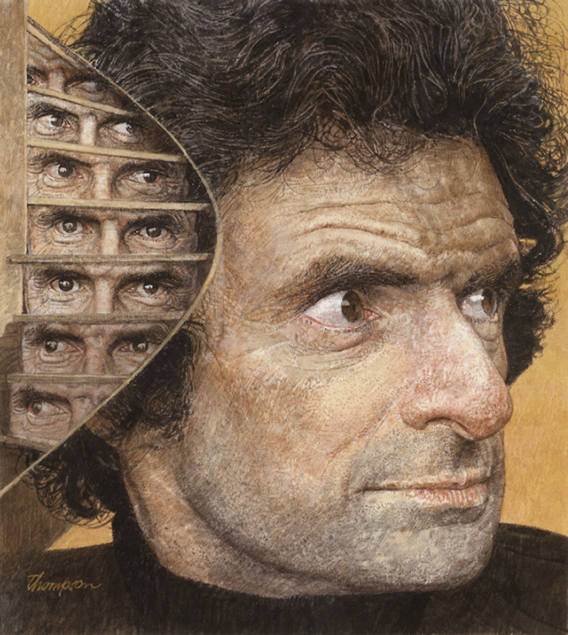 Jerzy Kosinski – Steps 72 | Portrait Paintings | John Thompson Paintings