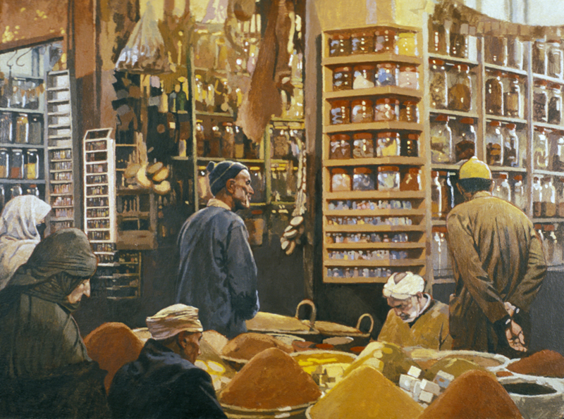 Spice Market | Morocco Paintings | John Thompson Paintings