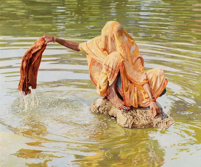 Washing | India Paintings | John Thompson Paintings